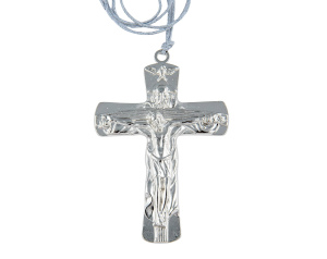 Krzyż do bierzmowania metalowy – Trójca Święta