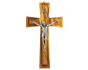 Krzyż drewniany oliwny frezowany 20 cm