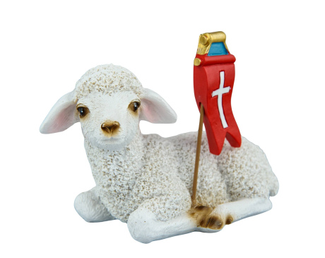 Figurka Baranek wielkanocny