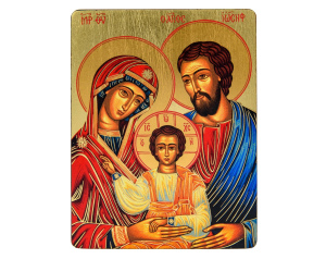 Ikona Religijna święta Rodzina, rozmiar 10 x 14 cm