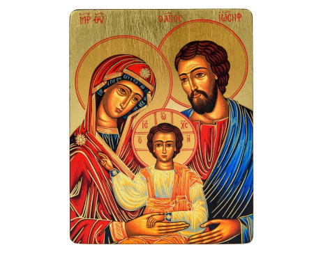 Ikona Religijna święta Rodzina, rozmiar 10 x 14 cm