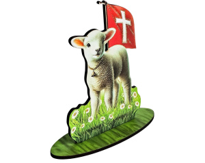 Baranek Wielkanocny Biały - figurka ze sklejki