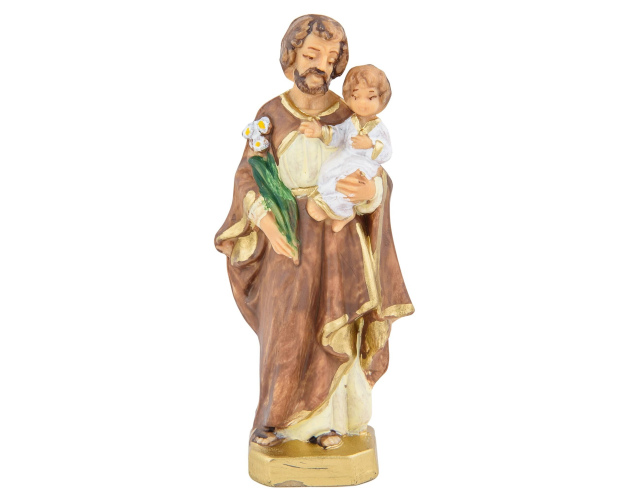 Figurka świętego Józefa 11 cm Biała