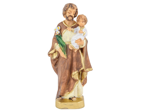 Figurka świętego Józefa 11 cm Biała