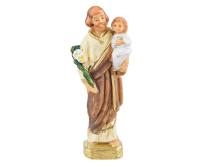 Figurka świętego Józefa 7,5 cm Biała