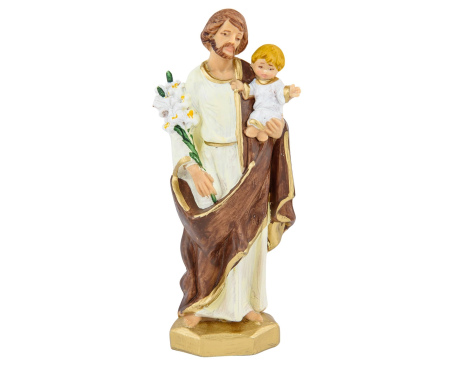 Figurka świętego Józefa 17 cm Biała