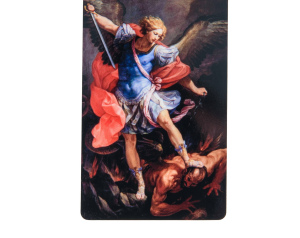 Karta modlitewna ze świętym Michałem Archaniołem