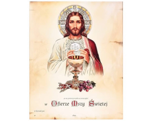 Obrazek Do Pierwszej Komunii Świętej, JEZUS