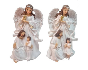 Figurka Komunijna Jezus, Anioł, Dziewczynka, Chłopiec