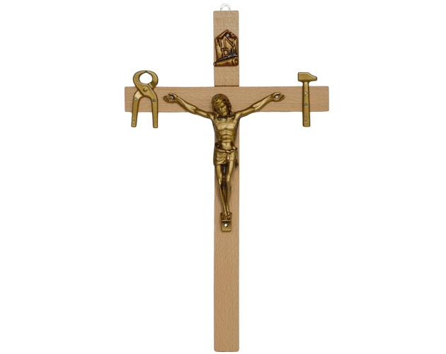 Krzyż Saletyński 28 cm jasny