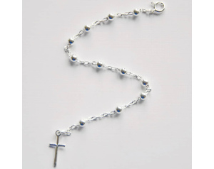 Różaniec srebrny Bransoletka ozdobna