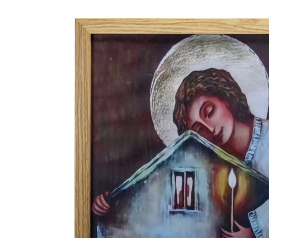 Obraz Anioł Opiekun Domu 50 x 40 cm – harmonia i ochrona w Twoim wnętrzu