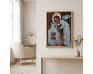 Obraz Anioł Opiekun Domu 50 x 40 cm – harmonia i ochrona w Twoim wnętrzu