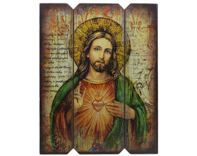 Ikona Tryptyk Serce Jezusa