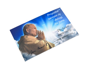 Magnes Jan Paweł II Przyszłość - w jęzku polskim i angielskim