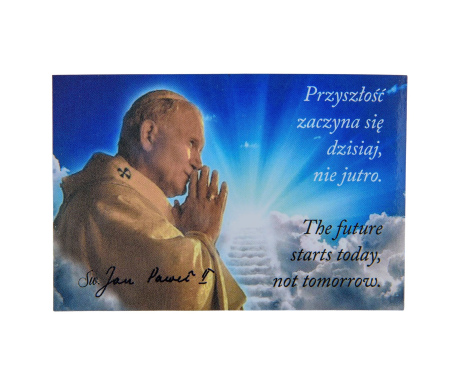 Magnes Jan Paweł II Przyszłość - w jęzku polskim i angielskim