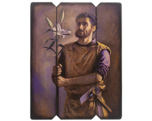 Ikona Tryptyk święty Józef Robotnik 18x23 cm