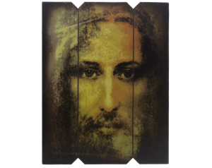 Ikona Tryptyk święty Jezus z Całunu 18x23 cm