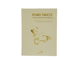 Pismo Święte Edycja św. Pawła białe komunijne