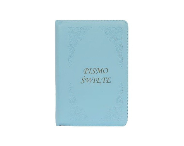 Pismo św. Biblia Tysiąclecia mała - błękitna paginowana