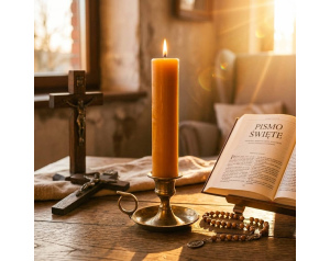 Świeca ołtarzowa woskowa