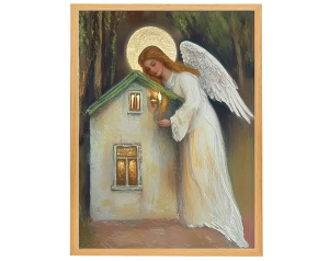 Anioł Stróż, który czuwa nad Twoim domem 50  x 40 cm