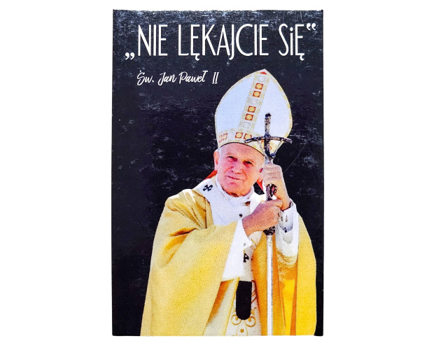 Magnes Nie lękajcie się – Św. Jan Paweł II, czarne tło