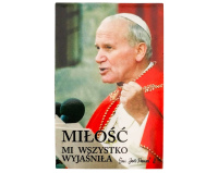 Magnes z cytatem Miłość mi wszystko wyjaśniła – Św. Jan Paweł II