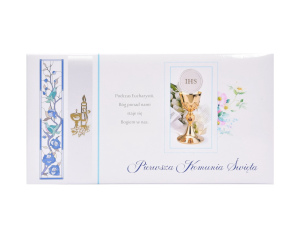 Pamiątka Pierwszej Komunii Świętej Niebieska