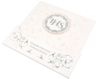 Pamiątka I Komunii Świętej – IHS srebrny, eleganckie ornamenty