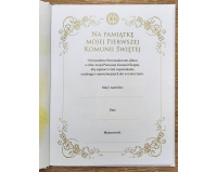 Pamiątka Pierwszej Komunii Świętej książeczka