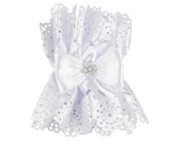 Ozdoba Na Świece Biała Kokardka