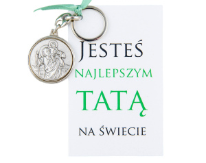 Brelok dla Taty – Św. Krzysztof, opiekun kierowców