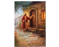 Kalendarz ścienny katolicki na 2027 rok z Jezusem