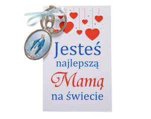 Brelok dla Mamy – z Maryją Niepokalaną, symbol obrony i opieki