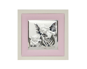 Obrazek srebrny ANIOŁ STRÓŻ w Ramce