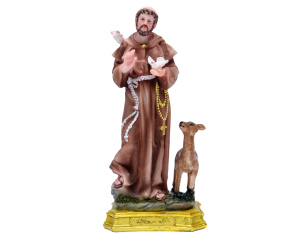 Figurka św. Franciszek 20 cm z sarenką
