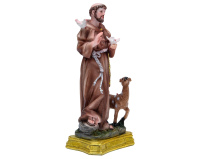 Figurka św. Franciszek 20 cm z sarenką