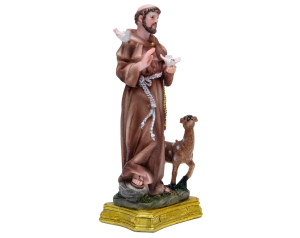 Figurka św. Franciszek 20 cm z sarenką
