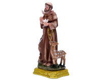 Figurka św. Franciszek 20 cm z sarenką