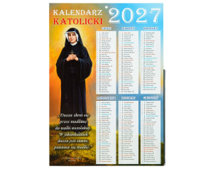 Kalendarz Katolicki Planszowy z Jezusem Miłosiernym 2027