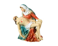 Figurka Pieta – Matka Boża Bolesna z Jezusem, malowana