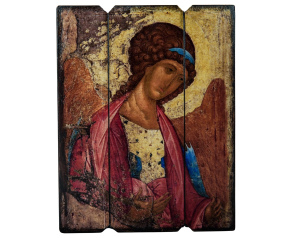 Ikona Archanioł Gabriel na drewnie – panel 3‑deski