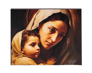 Obrazek do zawieszenia Maryja z Jezusem, format 20x25 cm