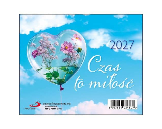 Kalendarz Na Biurko 2027 - Czas To Miłość
