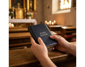 Pismo św. Biblia Tysiąclecia mała - granatowa paginowana