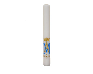 Świeca roratnia  60 cm z symbolem Maryjnym