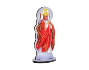Figurka Święty Jan Paweł II Czerwona 10 cm