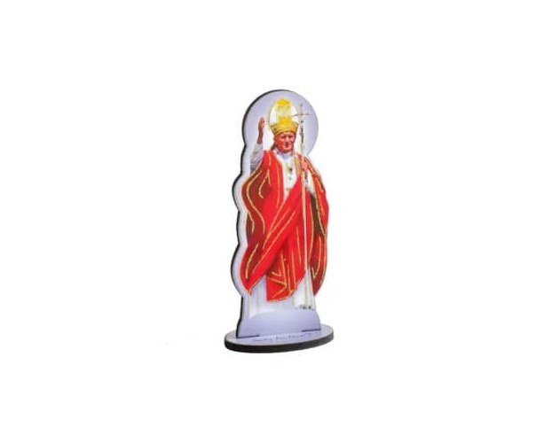 Figurka Święty Jan Paweł II Czerwona 10 cm