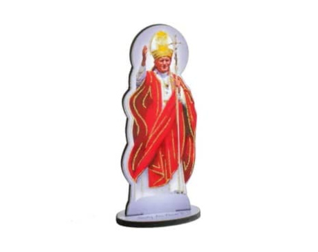Figurka Święty Jan Paweł II Czerwona 10 cm
